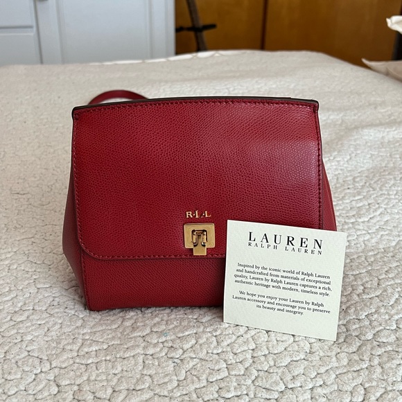 Lauren Ralph Lauren Bags Brand New Lauren Ralph Lauren Whitby Crossbody Bag In Red Poshmark
